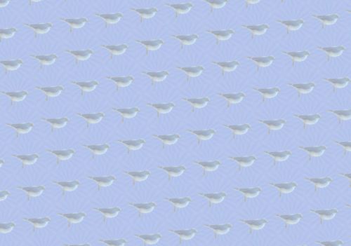 Blue Bird Seamless Tile Background