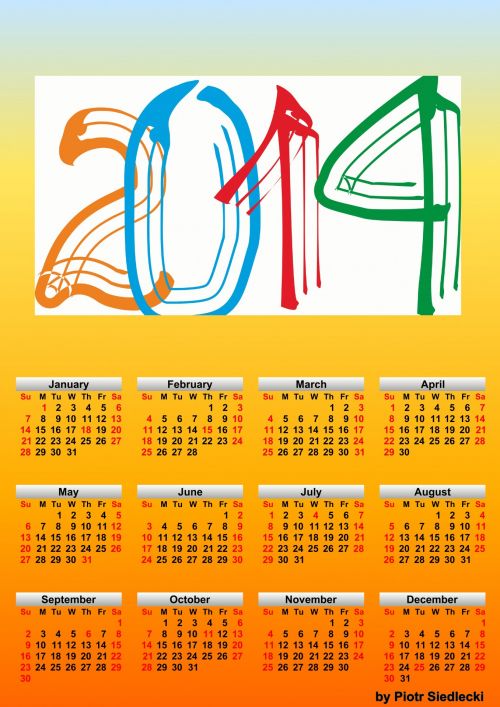 2014 Calendar 6