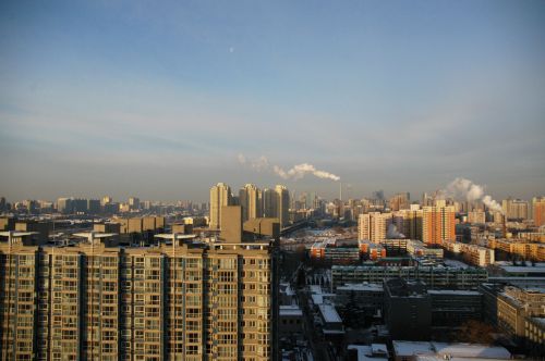 Moon-set In Beijing