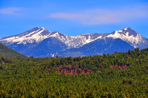 Snowcapped Mountains Flagstaff AZ