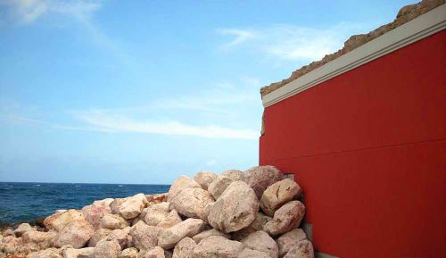 Rocks &amp; Red Wall
