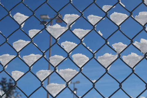 Snow In The Fence