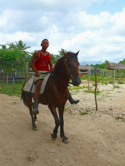 Man Riding A Horse