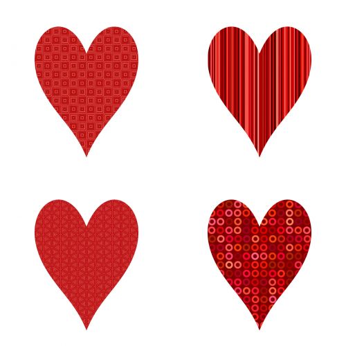 4 Red Hearts