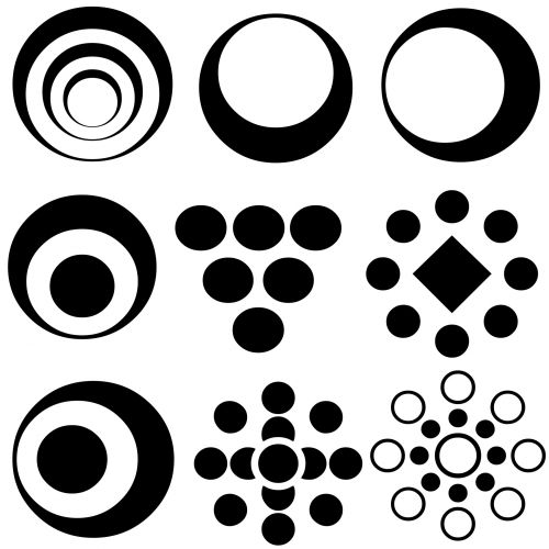 9 Black Circles