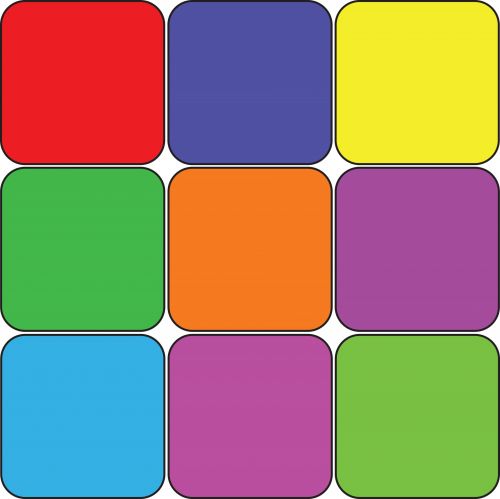 9 Colored Squares