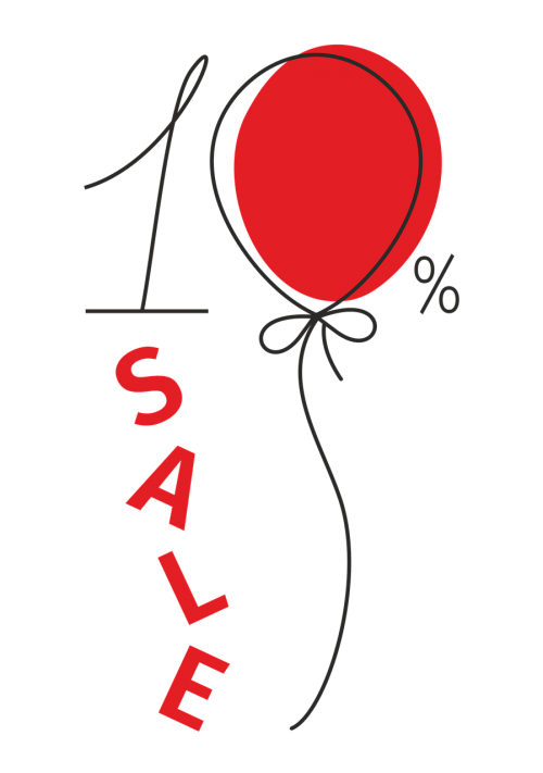 a discount sale balloon