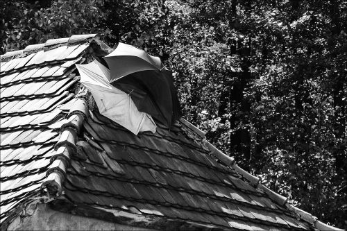 a leaky roof fix umbrella