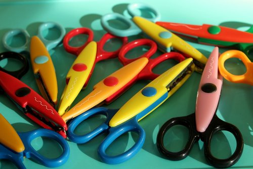 a pair of scissors  scissors decorative  cutting