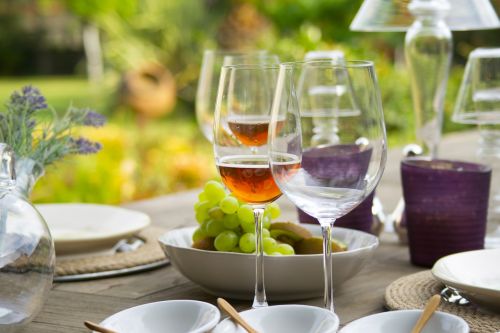 a toast wine table