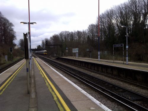 A Train Arriving At Bromley Railway