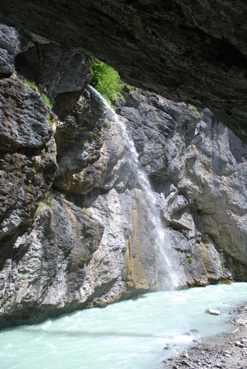 aare gorge waterfall