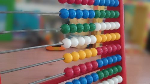 abacus computational aids wooden balls