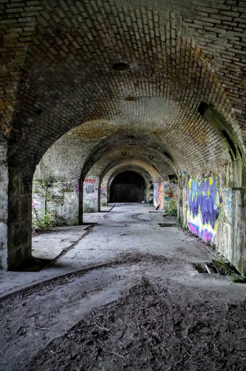 abandoned graffiti wall