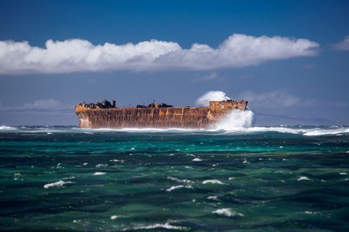 abandoned ocean rusty