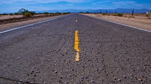 Abandoned Desert Road