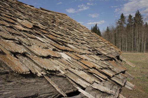 Abandoned Farm House Wooden Shingle