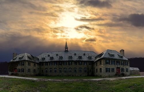 abbey sunset building