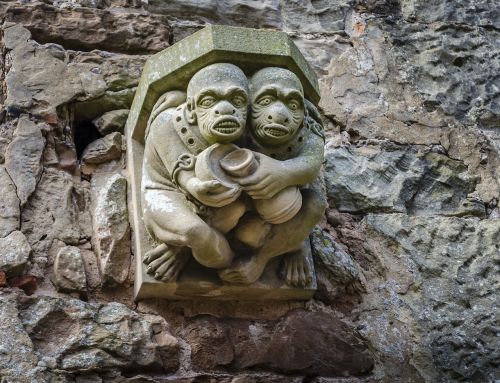 abbey gargoyle ruins