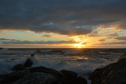 abendstimmung sunset sea