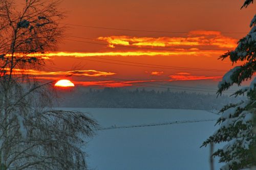 abendstimmung sunset sky