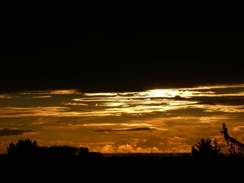 abendstimmung golden sky sky