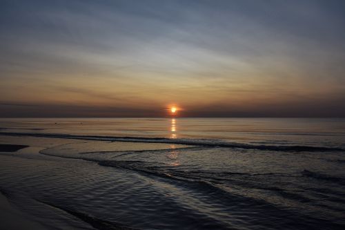 abendstimmung north sea sunset