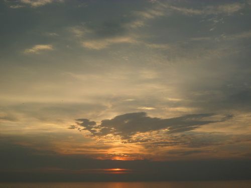 abendstimmung sunset clouds