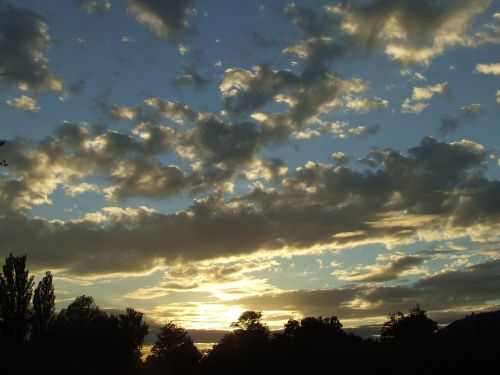 abendstimmung sunset evening sky