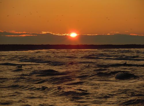 abendstimmung sunset north sea