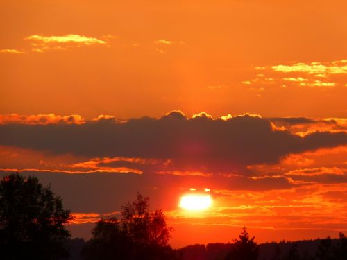 abendstimmung sunset sky