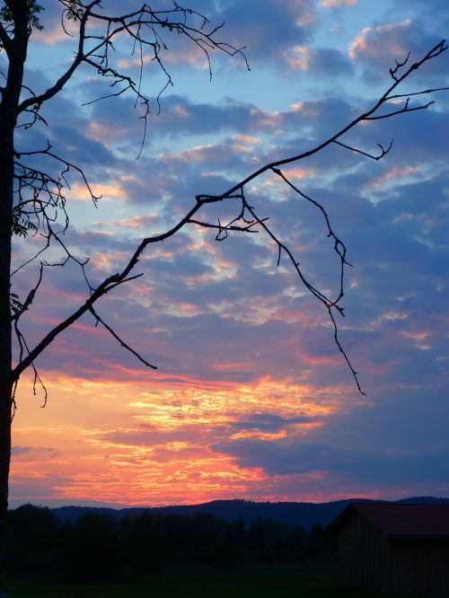 abendstimmung sunset sky