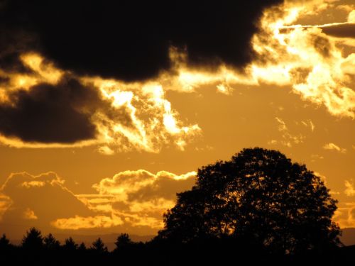 abendstimmung clouds sunset