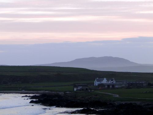 abendstimmung lonely house coastal landscape