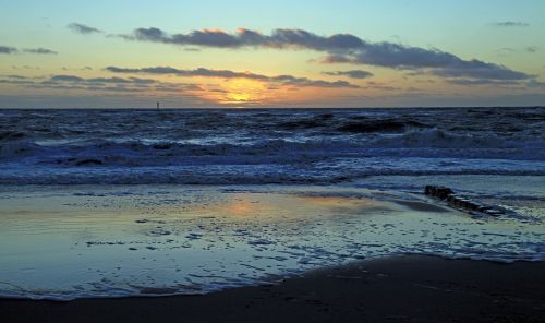 abendstimmung sunset sea