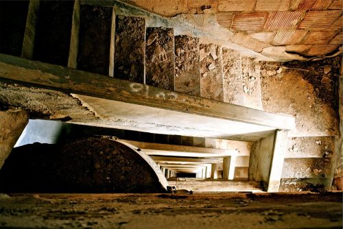 abondoned stairwell stairway