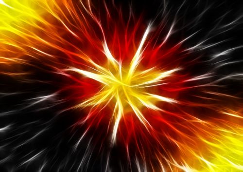 abstract star explosion