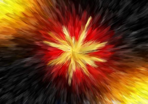abstract star explosion