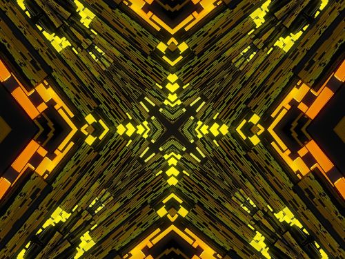 abstract glow kaleidoscopic
