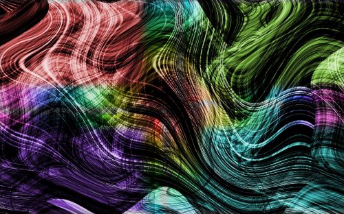 abstract color wave