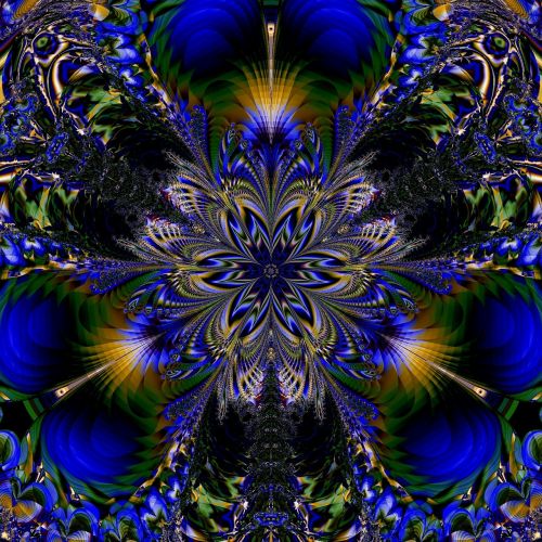 abstract flower artwork