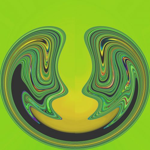 abstract green art print