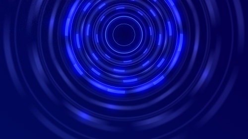 blue tunnel circle