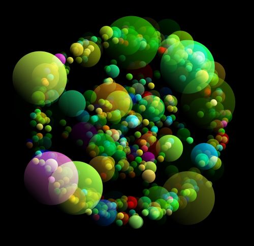 abstract balls color