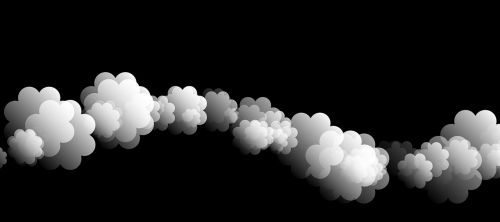 abstract clouds balls