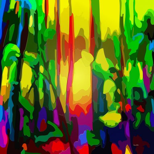 abstract vibrant colour