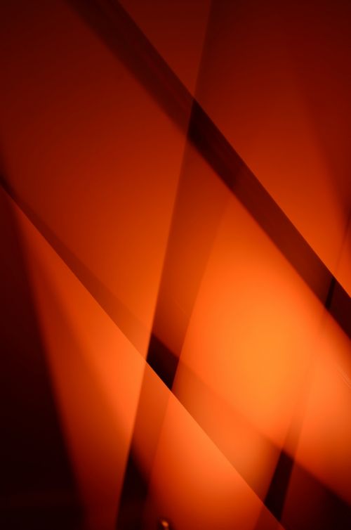 abstract form orange