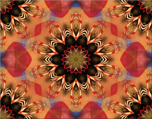 abstract  kaleidoscope  design