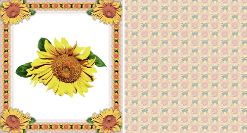 abstract  postcard  frame