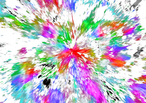 abstract color burst